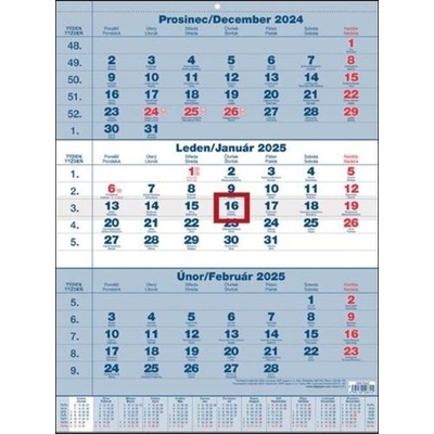 Tříměsíční nástěnný 2025