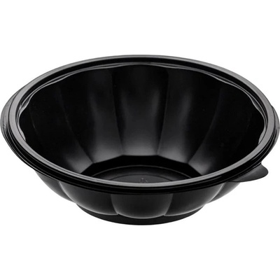 Intertan SA PS Čierna miska na šalát, , 750ml, preimer 19 x 5cm, viečko: Q