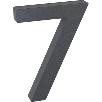 Domovní číslo - 7, ANTRACIT 3D, 100 mm RICHTER CZECH RN.100LV.7.AL.AM.3D