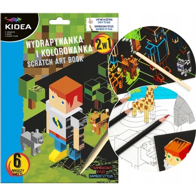 Kidea vyškrabovacie obrázky 2v1 Kocky