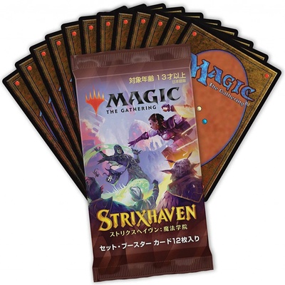 Wizards of the Coast Magic the Gathering Strixhaven Set Booster 12 kariet