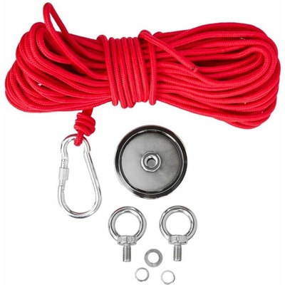 Kraft&Dele Neodymový magnet 180kg s lanem - magnet fishing | KD10418