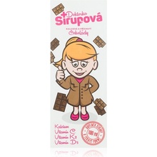 Doktor Sirup Doktorka Sirupová kalciová sirup na podporu zdravia kostí a zubov príchuť Chocolate 100 ml