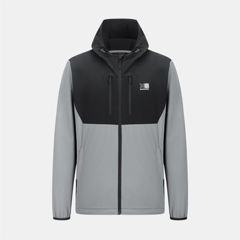 Karrimor Яке Karrimor Mens Base Camp Windproof DWR Long Sleeve Softshell Jacket - Grey/Black