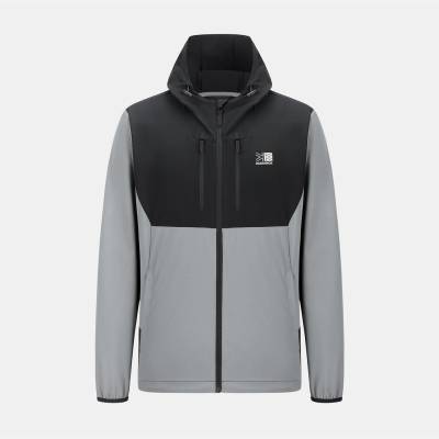 Karrimor Яке Karrimor Men's Base Camp Windproof DWR Long Sleeve Softshell Jacket - Grey/Black