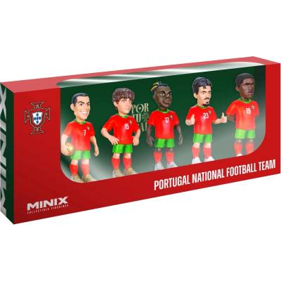 MINIX Комплект фигурки Minix - Национален отбор Португалия, 5 броя, 7 cm (23677)