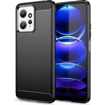 GKK Противоударен Калъф за XIAOMI Redmi Note 12 4G, Premium Carbon Case, Черен (9490713934241)