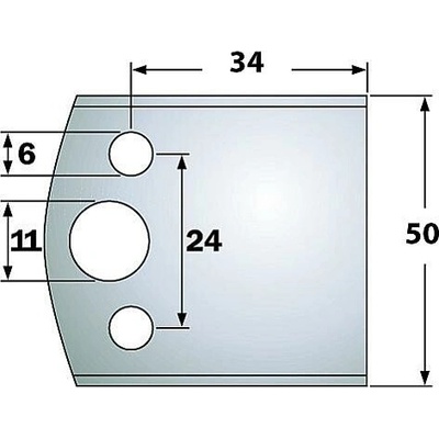 IGM Professional IGM Blanket nožov - LB34-50x18x4mm SP 2ks F026-599