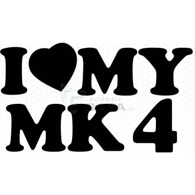 DOP Nálepka - I LOVE MY MK4 - NALEPKA23c