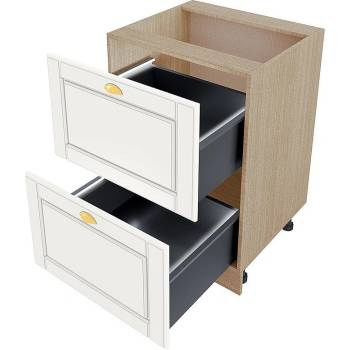 Image 1 of ИРИМ Долен кухненски шкаф с две чекмеджета МФ-Бяло мат-09-72 60 см