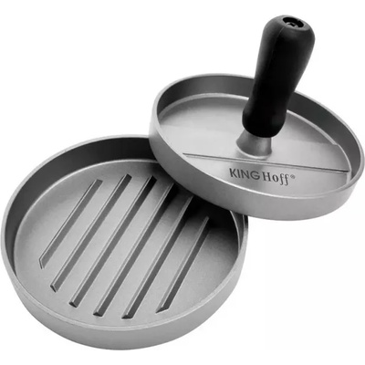 Kinghoff Преса за бургери Kinghoff KH 1740, 12 см, Незалепващо покритие, Сив (9999KH1740)