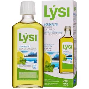 Lysi Icelandic Cod Liver Oil 2160 mg | with Lemon-Mint Flavour [240 мл] Лимон и Мента