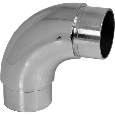 Spojka oblúková 90° na trubku ø 42,4 mm, leštená AISI 304