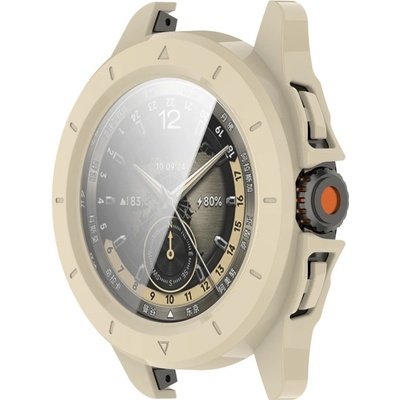 PROTEMIO 91105 PC FULL COVER Plastový kryt so sklom pre Xiaomi Watch S4 Sport béžový