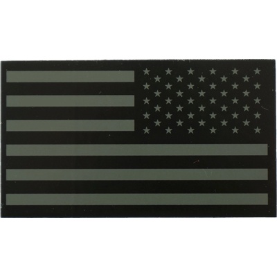 MILITARY RANGE Nášivka IFF IR vlajka USA VELCRO reverzní ZELENÁ
