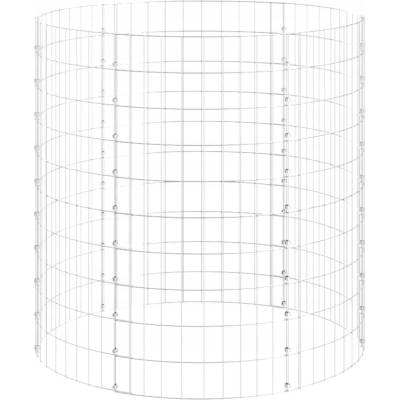 zahrada-XL Kruhový gabionový sloupek pozinkovaná ocel Ø 100 x 100 cm
