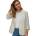 VERO MODA Сако Vero moda Rosie 3/4 Loose blazer - Beige (Gardenia / Black Pinstripes)