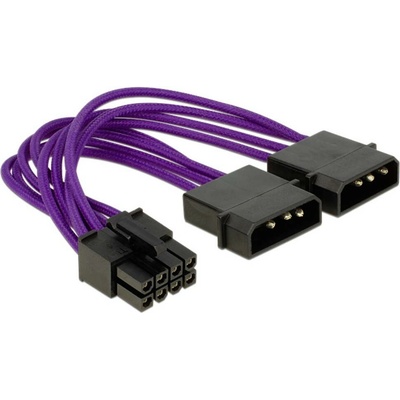 Delock 0.15 m fialový 83703