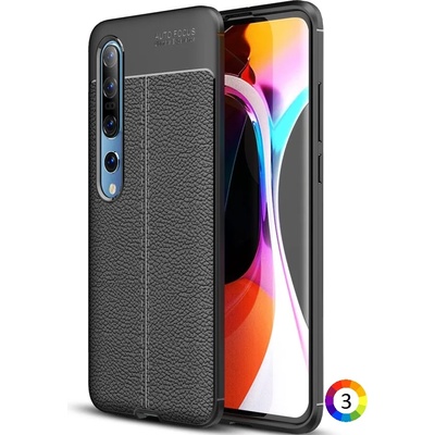 Xiaomi Mi 10 / Mi 10 Pro Удароустойчив Litchi Skin Калъф и Протектор
