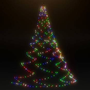 vidaXL LED nástěnný strom Kovový háček 260 LED Vícebarevné 3 m Vnitřní Venkovní