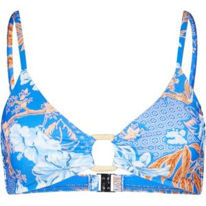 Seafolly Дамско бикини горнище Seafolly Women's Eden Ring Front Bralette Bikini top - Azure - размер 32 (EU) (150-3719-0111)