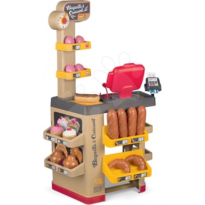 Smoby Pekáreň s koláčmi Baguette&Croissant Bakery s elektronickou pokladňou hodinami a 26 doplnkov