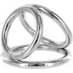 X Fun Троен метален пенис ринг "triple metal helix