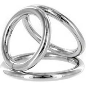 X Fun Троен метален пенис ринг "triple metal helix