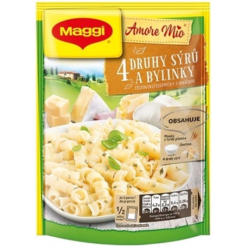 MAGGI Amore Mio 4 druhy syra a bylinky cestoviny s omáčkou vrecko 146 g