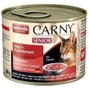 Animonda Carny cat Senior hovädzie a morčacie srdiečka 6 x 200 g