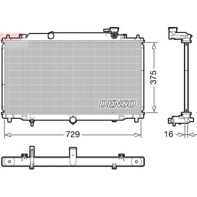 Chladič motora DENSO DRM44048