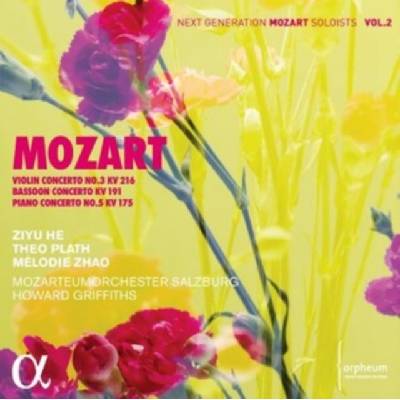 ZIYU HE THEO PLATH MELODIE ZHAO HOWARD GRIFFITHS MOZARTEUMORCHESTER SALZBURG - Mozart - Violin Concerto No. 3 Kv 216 Bassoon Concerto Kv 191 & Piano Concerto No. 5 Kv 175 CD