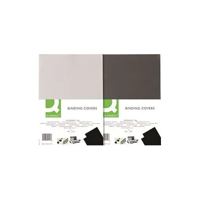 Q-Connect Корици за подвързване А4 250г имитация кожа 100бр