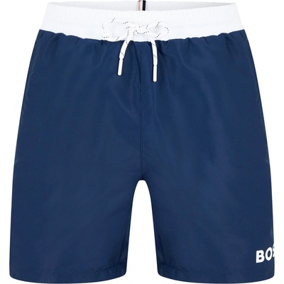 HUGO BOSS Бански гащета Boss Mens BOSS Bodywear Starfish Swim Shorts - Breathable Mesh - Navy/Wht 413