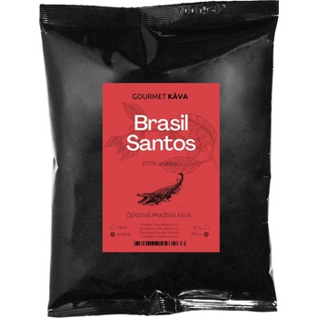 Brazílie Santos Gourmet Káva zrnková 250 g