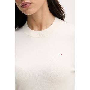 Tommy Hilfiger тениска тип пуловер дамска с памук (WW0WW49705) - answear - 127,11 лв