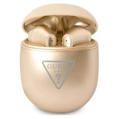 Guess Earbuds gold Triangle Logo
