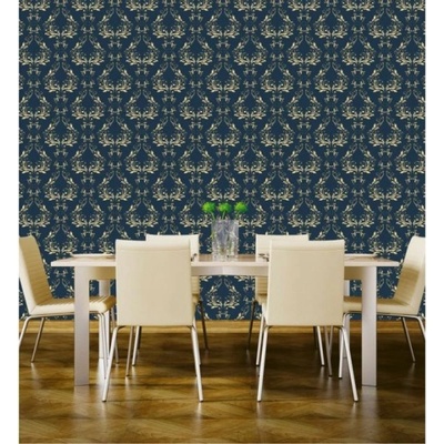 DIMEX ART Луксозна флизелинова тапета син класически орнамент