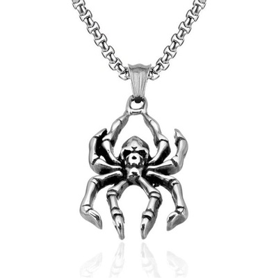 Impress Jewelry Přívěsek z chirurgické oceli Pavouk Smrtihlav 97k-cube