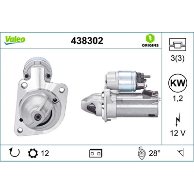 Štartér VALEO 438302