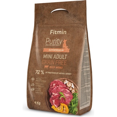 Fitmin Purity Adult Mini Grain Free Beef 2 x 4 kg
