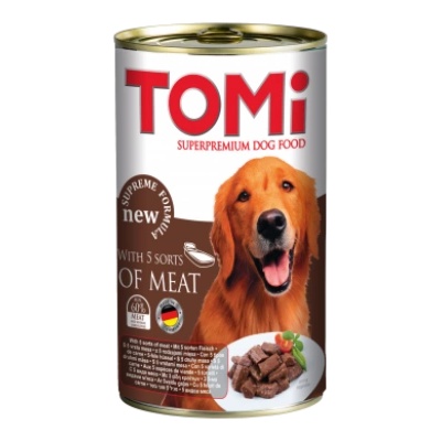 TOMI Superpremium Dog - 5 вида месо - 0.4кг