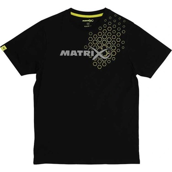 Matrix Hex Print T-Shirt black