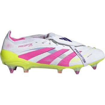 Adidas Детски футболни бутонки Adidas Unisex Kids' Predator Soft Ground Football Boots - Wht/Pink/Lem