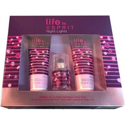Esprit Life by Esprit Night Lights EDT 15ml + Body Lotion 75ml + Shower Gel 75ml за жени