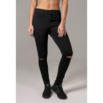 Urban Classics Дамски панталон в черен цвят Urban Classics Ladies Cut Knee Pants black UB-TB1538-00007 - Черен, размер 27