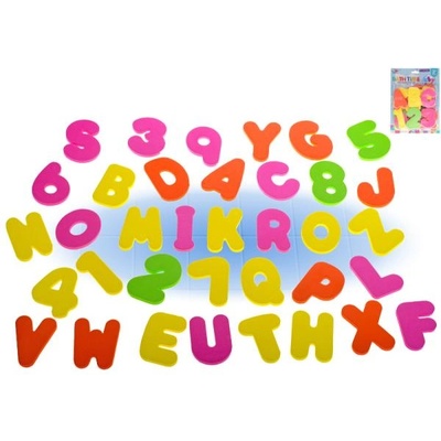 Mikro Букви и цифри от пяна за вана 36 бр