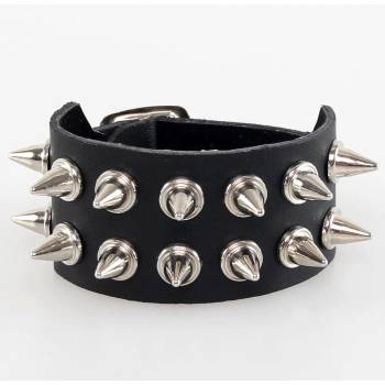 Image 1 of Black & metal гривна spikes 2 - bwz-187
