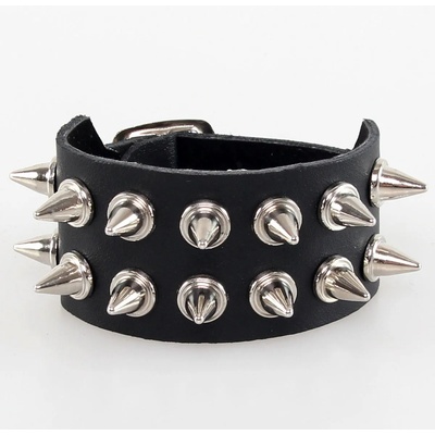 Black & metal гривна spikes 2 - bwz-187