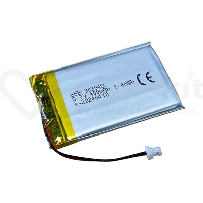 GeB LiPol Baterie 303048 400mAh 3.7V JST-SH 1.0 – Zboží Živě